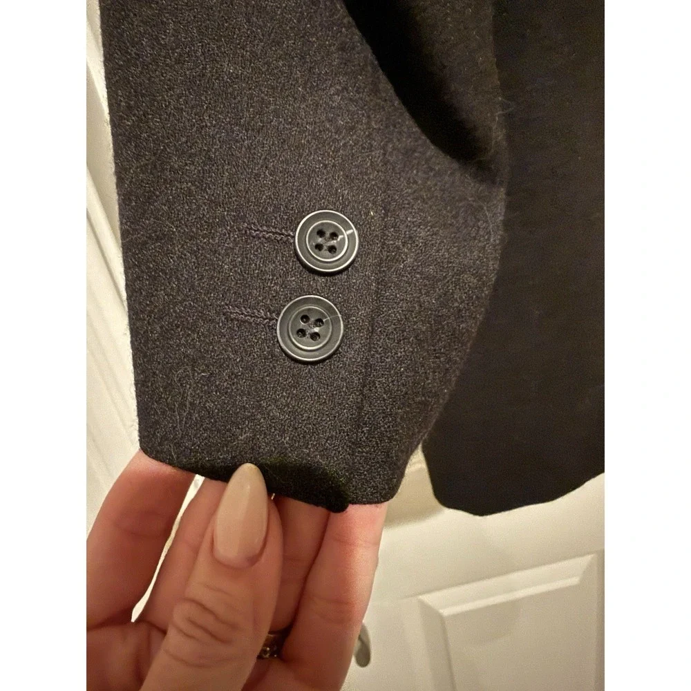 Canali Proposta Wool Blazer Mens 52L (US 42L) Gray Double Breasted‎ Italy